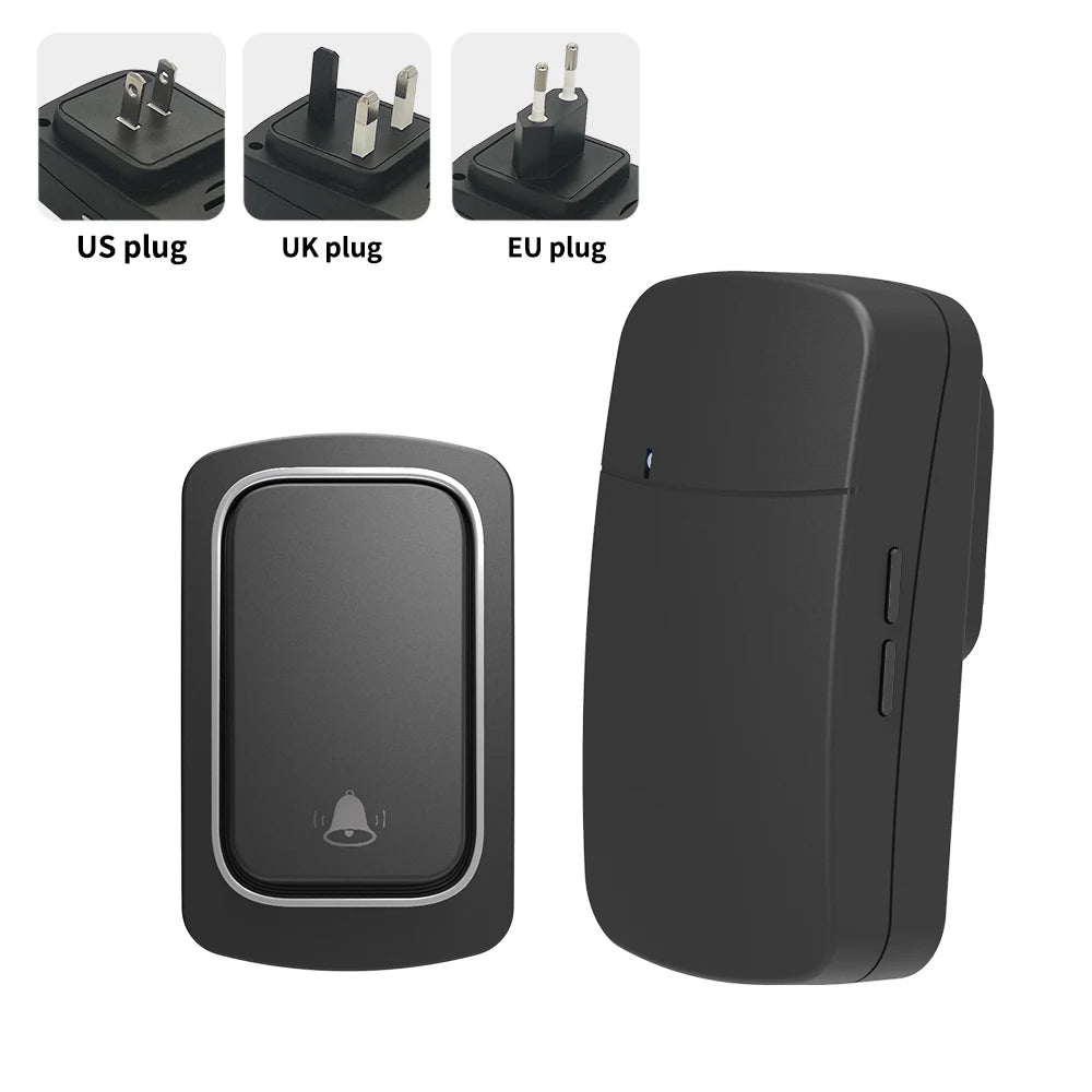 Kit di campanello wireless autoalimentato SIXWGH, 38 suonerie