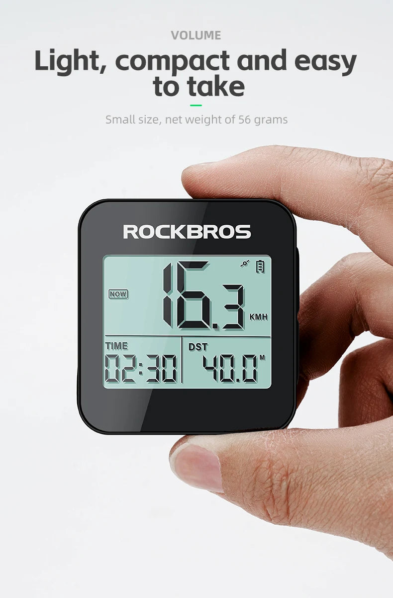 GPS Bike Computer with Speed, Odometer & 20H Battery Waterproof