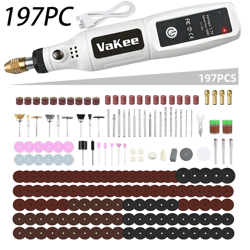 Rechargeable Mini Rotary Tool and Engraving Pen