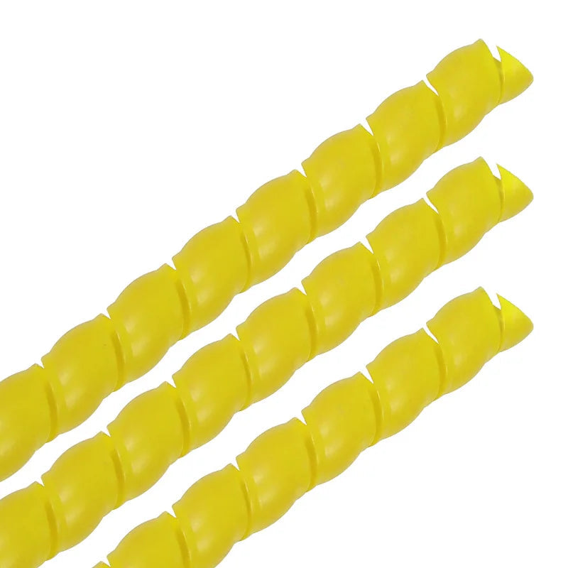 2M Long 8/10/12mm Cable Protection Sleeving Spiral Wound Flexible Wire Organizer Insulation Sleeve Wire Winding Protector 