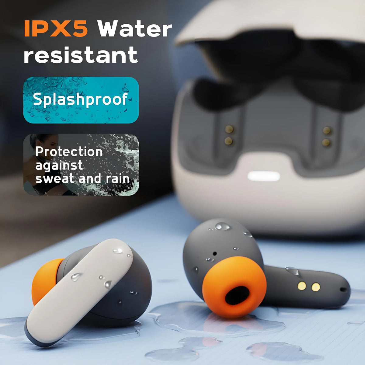 Wireless Earphones Bluetooth 5.4 with ENC Noise Cancelling