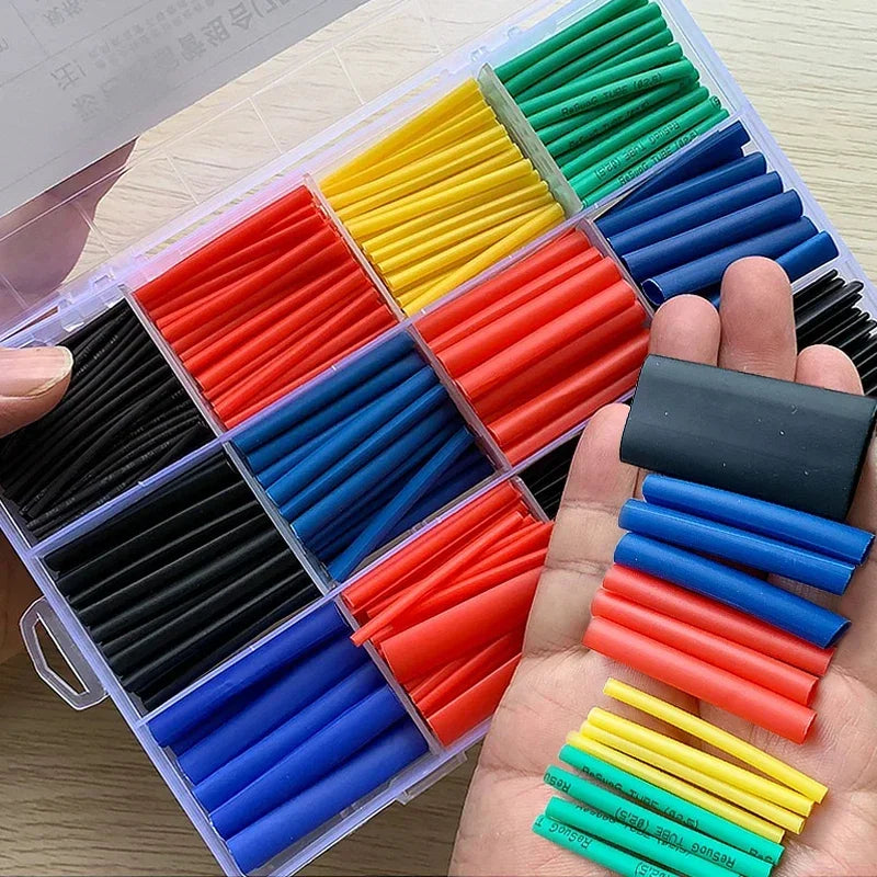 Heat Shrink Tube Kit Thermoresistant Tubing Heat Shrink Wire Wrapping Electrical Connection Cable Insulation Sleeved Protecter 
