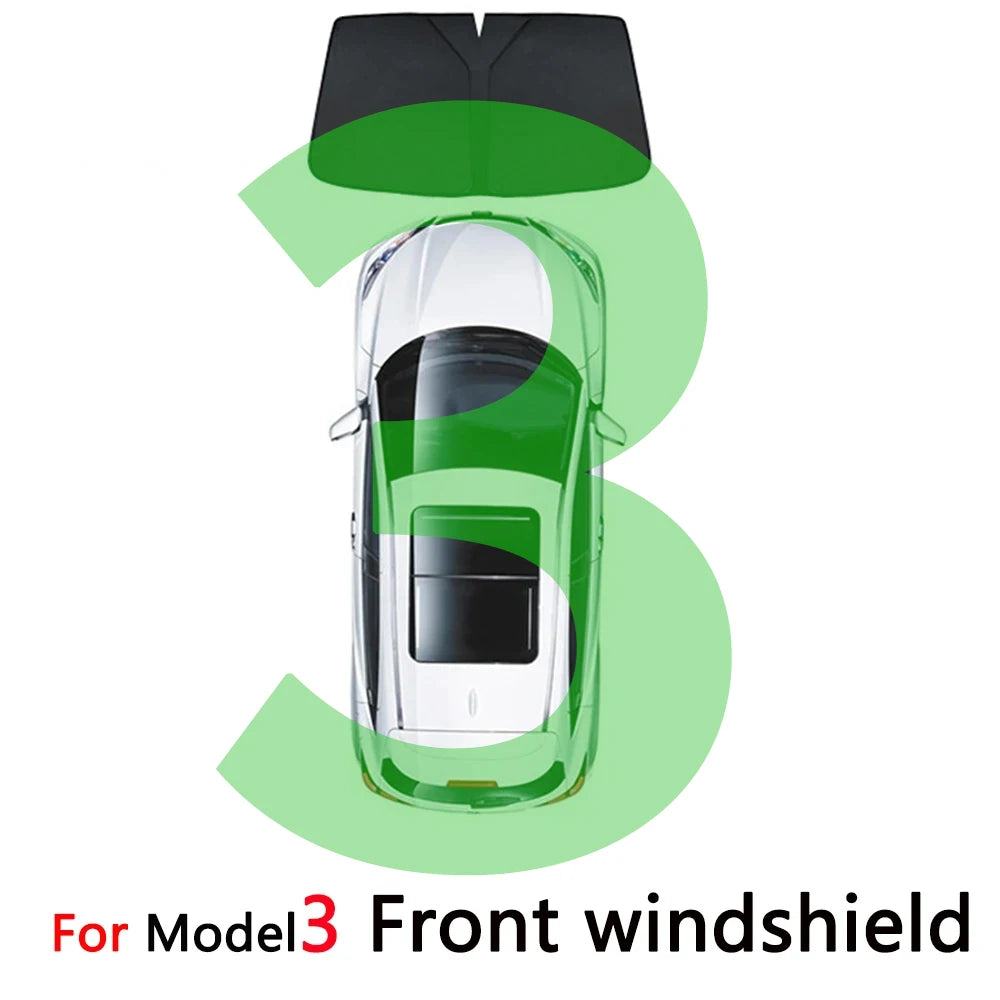 Vehicle Window Sunshades for Model 3 and Model Y – Options
