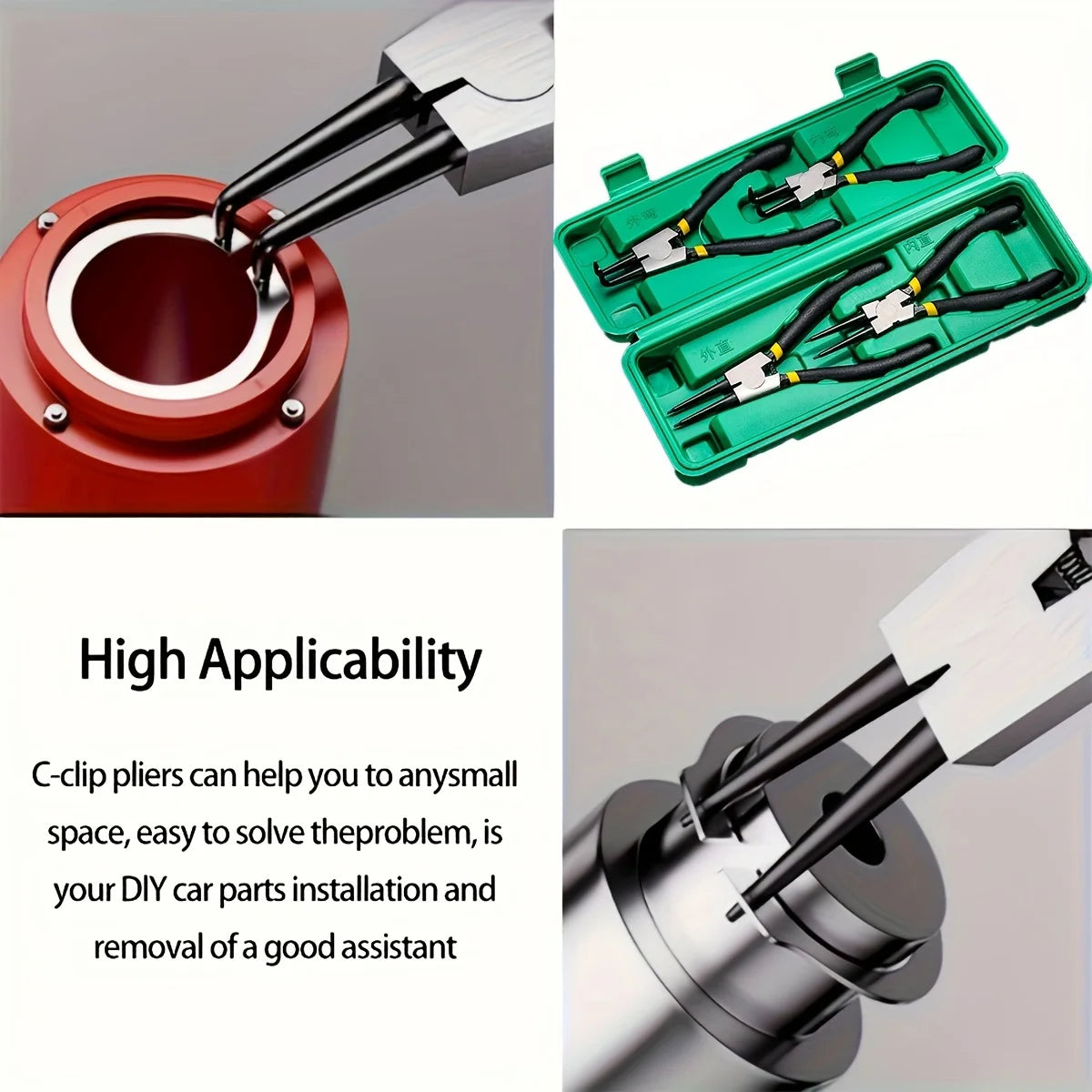 Four-Piece Snap-Ring Pliers Set