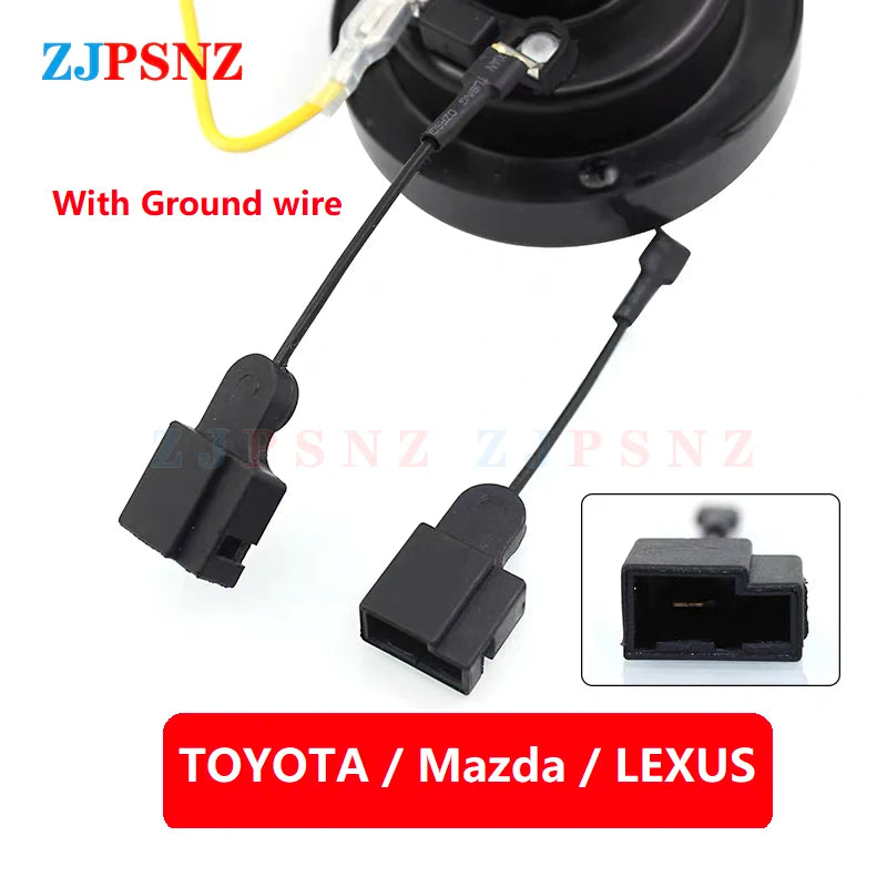 Car Snail Horn Plug UniversalHorn Socket Dedicated Horn Socket Conversion Plug Adapter Auto Horns Speaker Socket Adapter Parts
