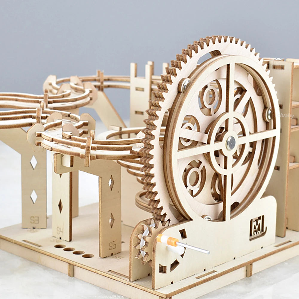 DIY sada 3D puzzle ze dřeva Marble Run