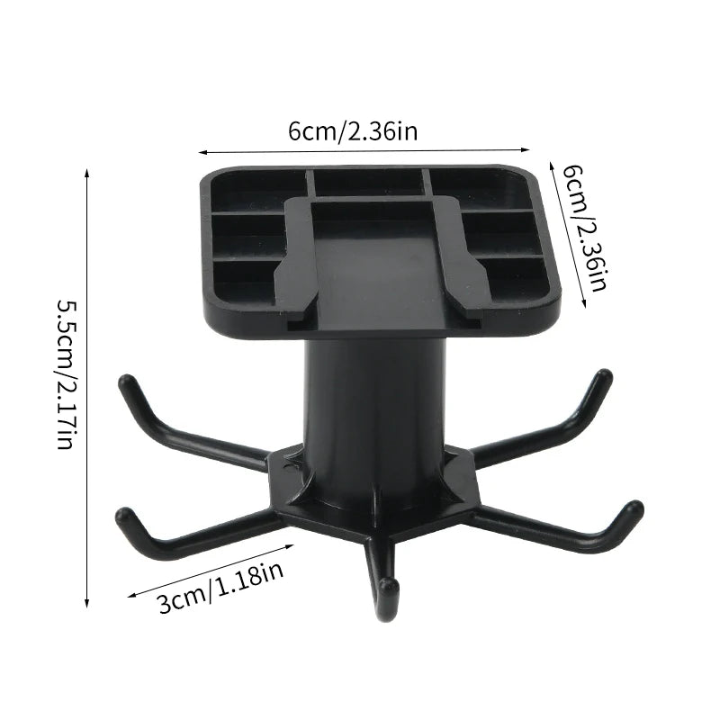Rotating Wall-Mount Kitchen Utensil Hooks