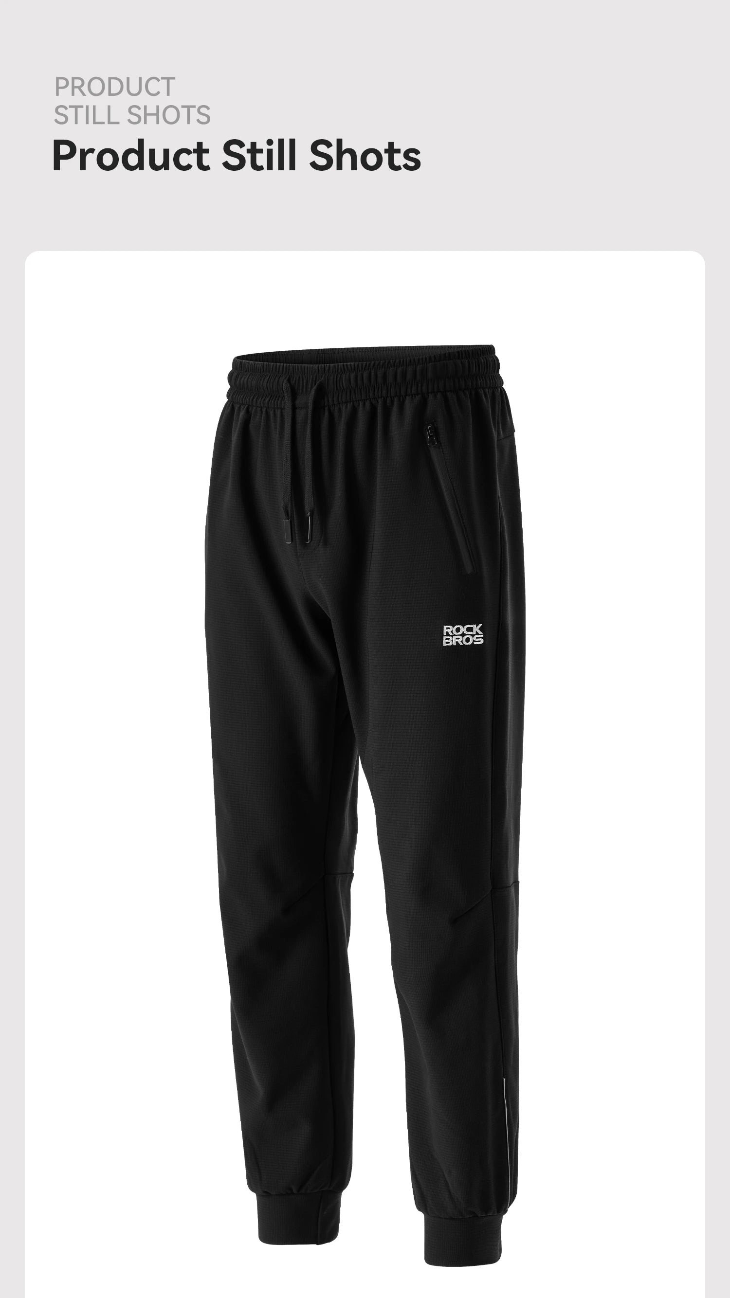 Fleecegefütterte, winddichte Outdoor-Hose mit Kordelzug