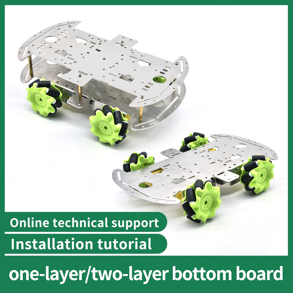 4WD Mecanum-Wheel Robot Chassis Kit