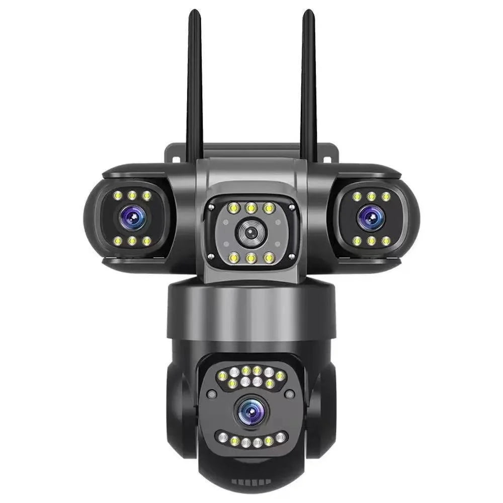 Caméra de sécurité WiFi à triple objectif 12MP avec suivi IA et zoom PTZ