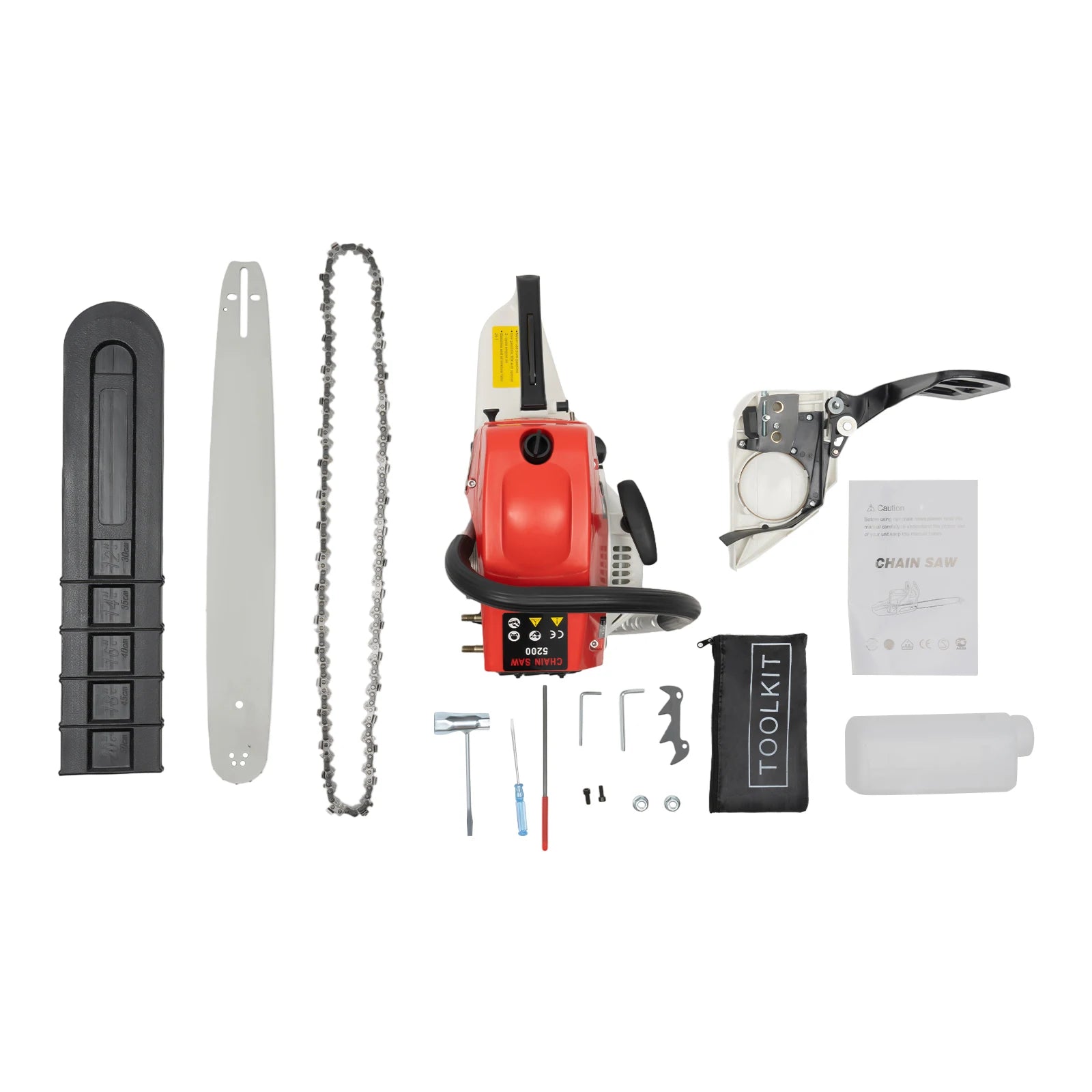 52cc Gas-Powered 20 inch Chainsaw – Non‑Slip, Shock‑Absorbing Design