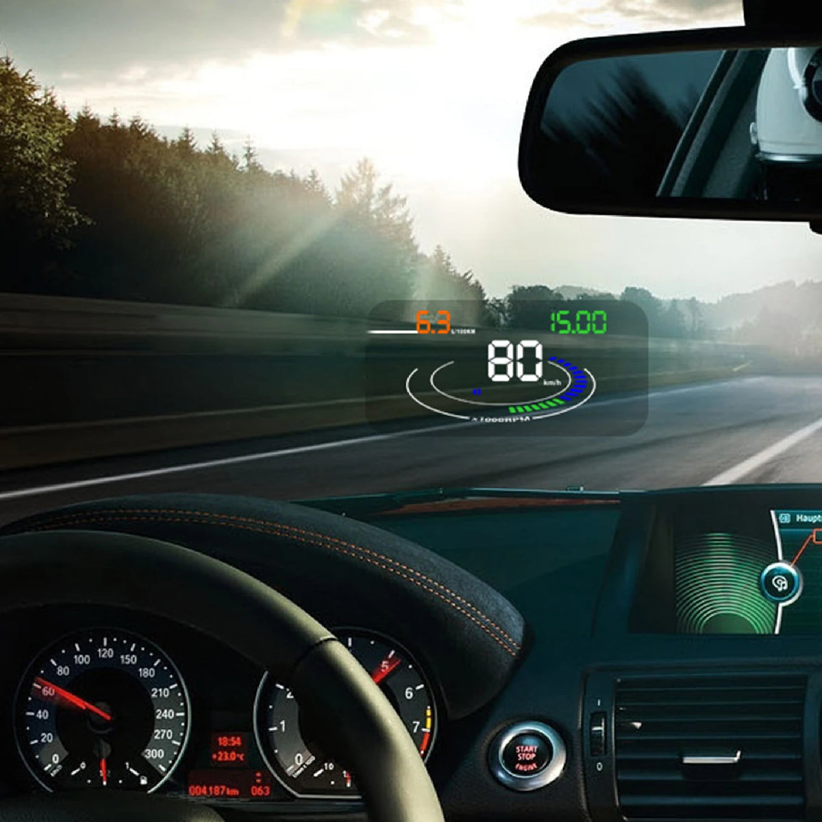 HUD Windscreen Reflective Film, Three Size Options