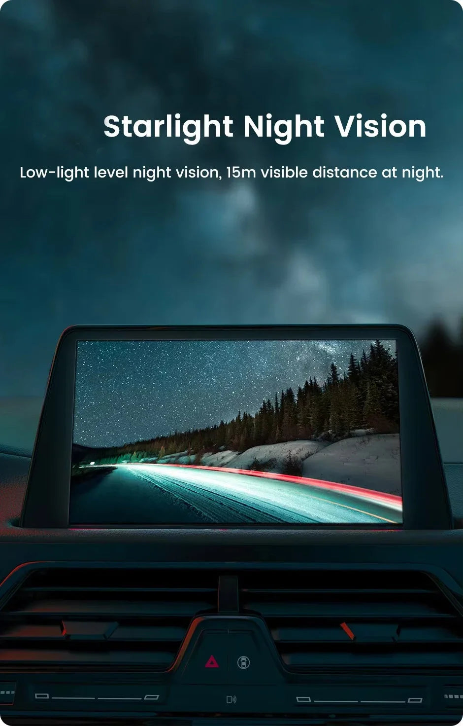 Cámara de visión trasera de 170° para Honda – Visión nocturna AHD/CVBS