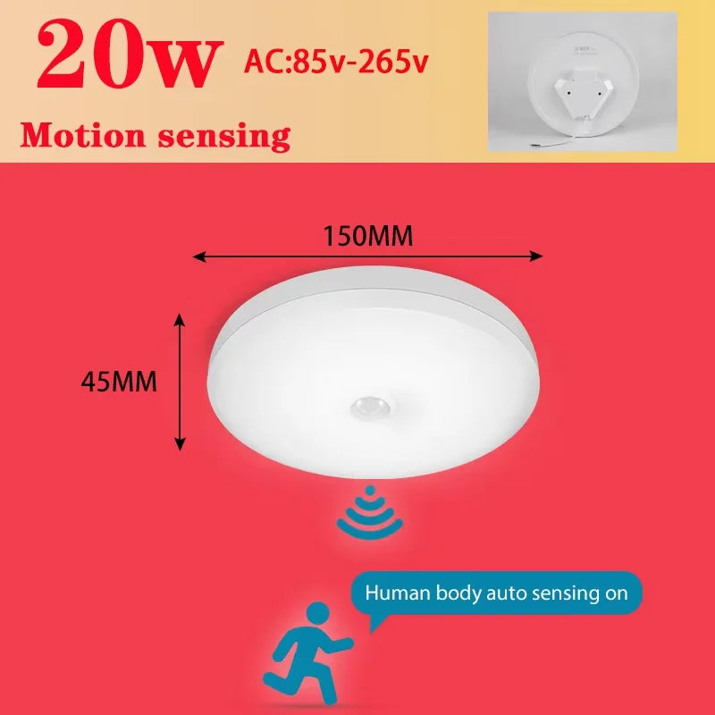 Motion-Sensor LED Ceiling Light