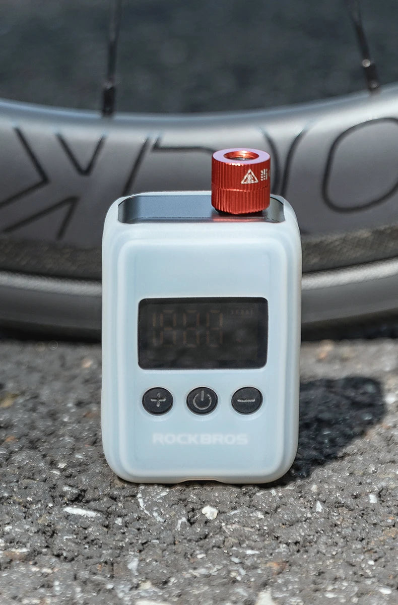 150 PSI bærbar elektrisk cykelpumpe med digitalt display og genopladeligt batteri