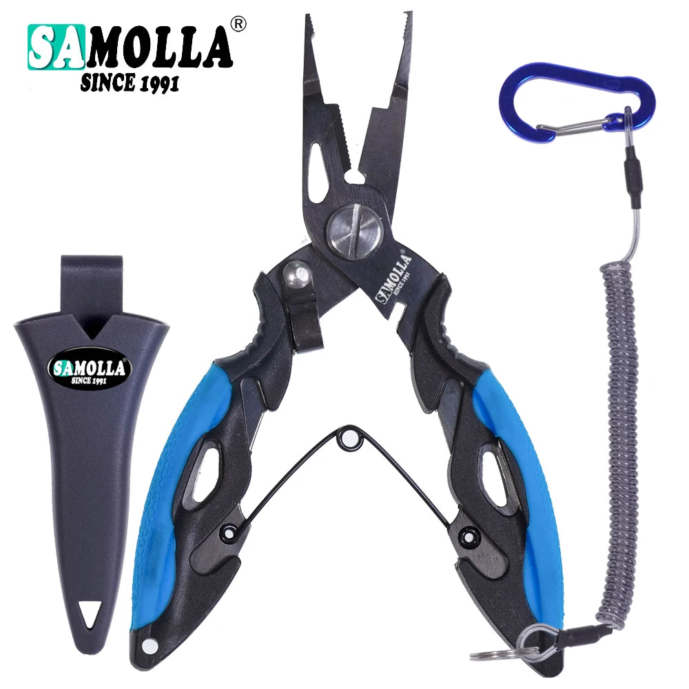 Nouveaux pinces multifonctions pour pêche, accessoires, corps en acier inox 420, ciseaux, coupe-fil, extracteur d’hameçons, outils de pêche outdoor