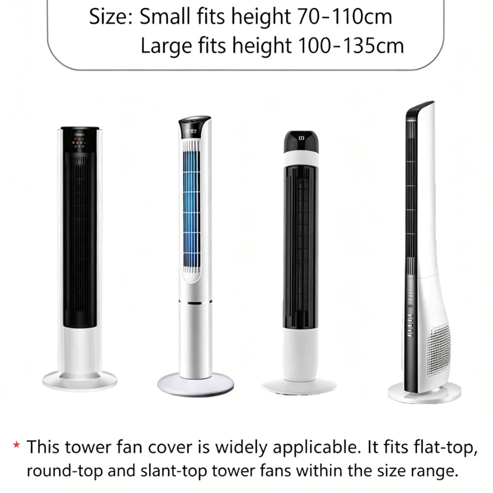 Housse anti-poussière pour ventilateur tour - Options de taille