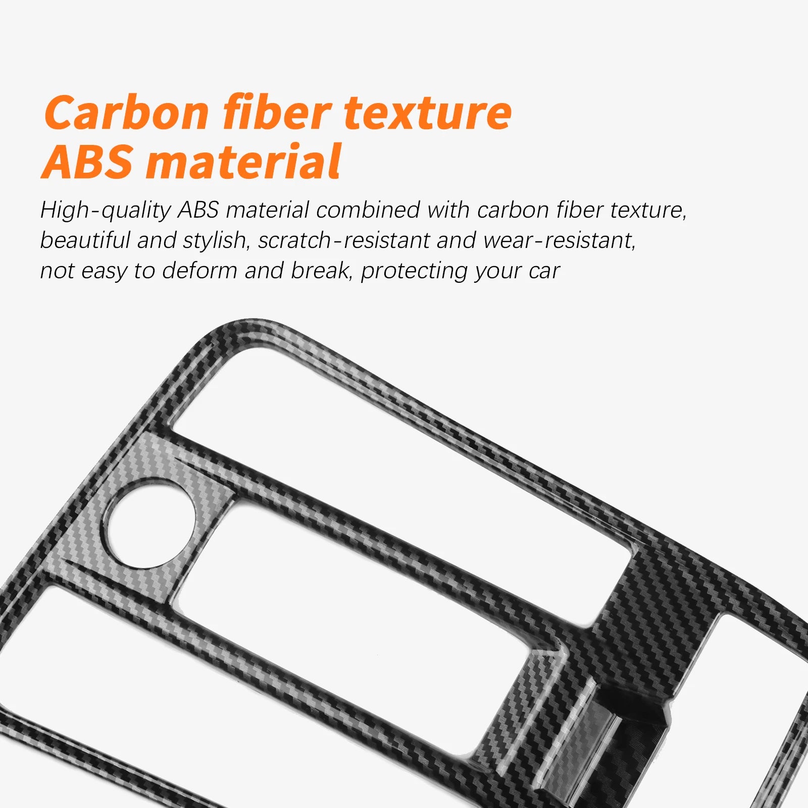 Carbon Fiber Style ABS Gear Trim for Seat Leon and Cupra