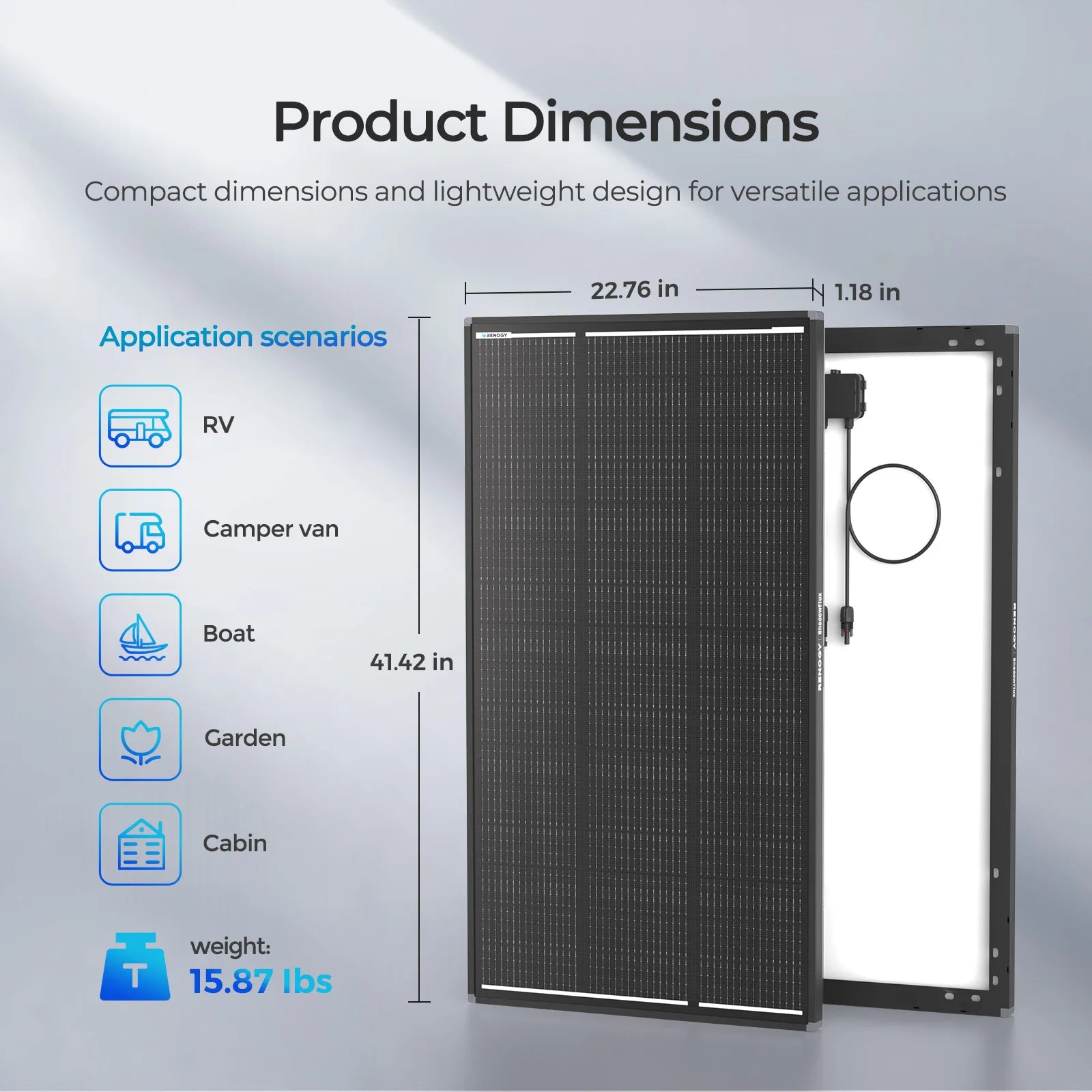 Painel Solar Tipo N de 120W para Sistemas Autónomos de 12V/24V