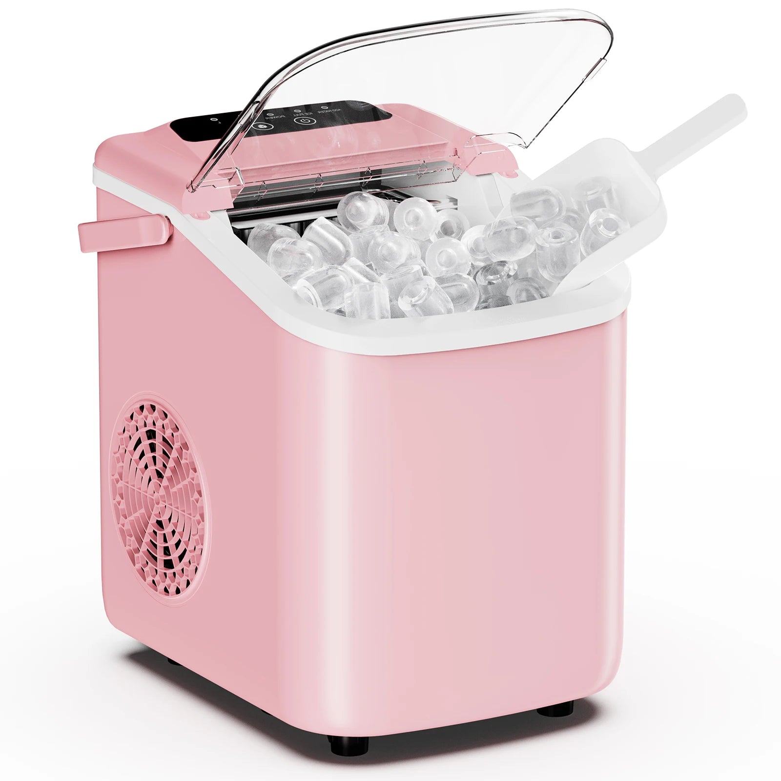 Portable Countertop Ice Maker – 9 Cubes in 6 Minutes, 26lb Daily