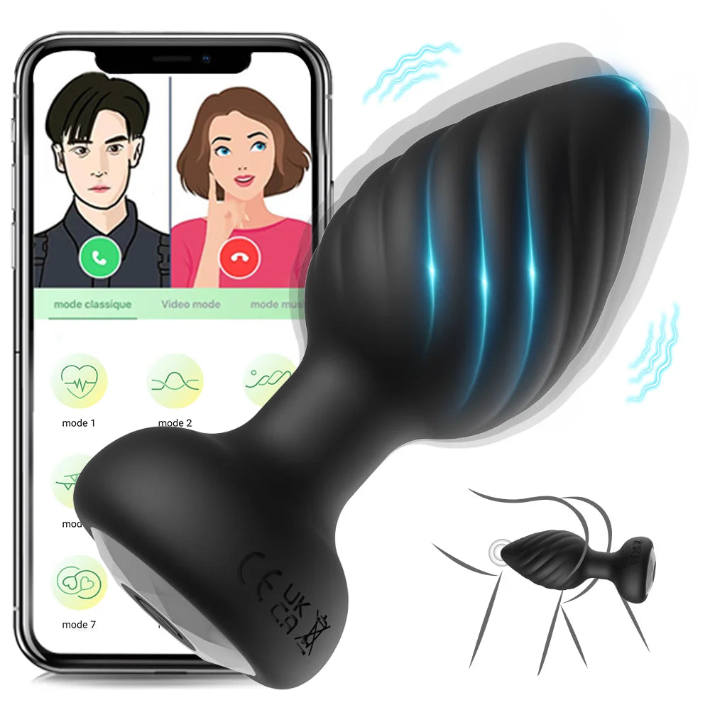 Kablosuz Uygulama Kontrollü 10 Modlu Anal Tıkaç Vibratörü