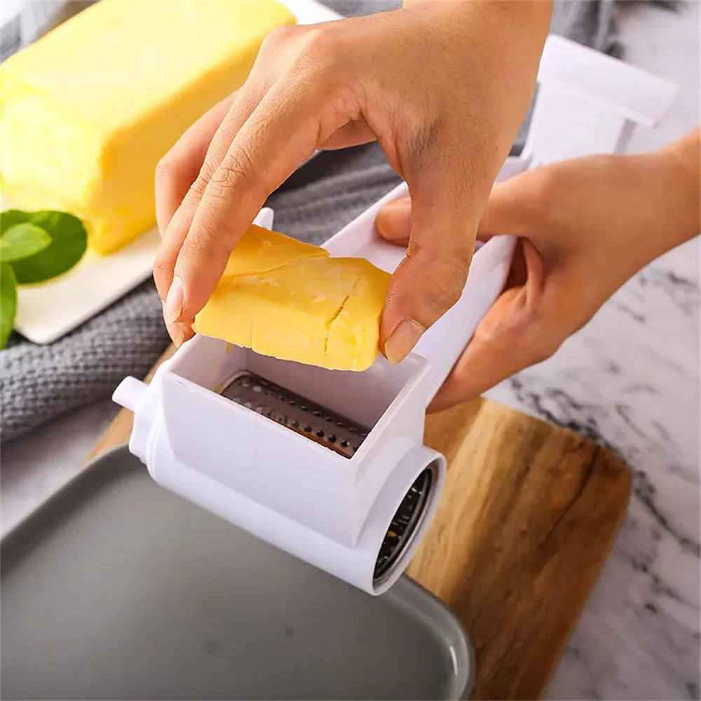 Hand-Cranked Rotating Cheese Grater Creative Kitchen Cheese Shredder Multi-functional Cheese Grater for Kitchen 