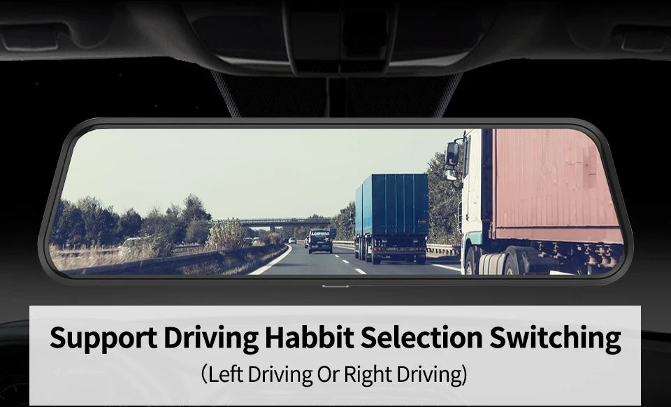 4K Touch Screen Car Dash Cam with Rear Camera