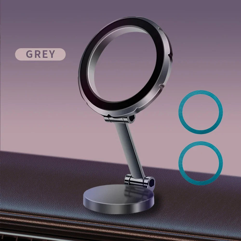 360° drehbare magnetische Ring-Handyhalterung aus Aluminiumlegierung, faltbar, für iPhone 17, 16, 15, 14, 13, 12 Pro Max