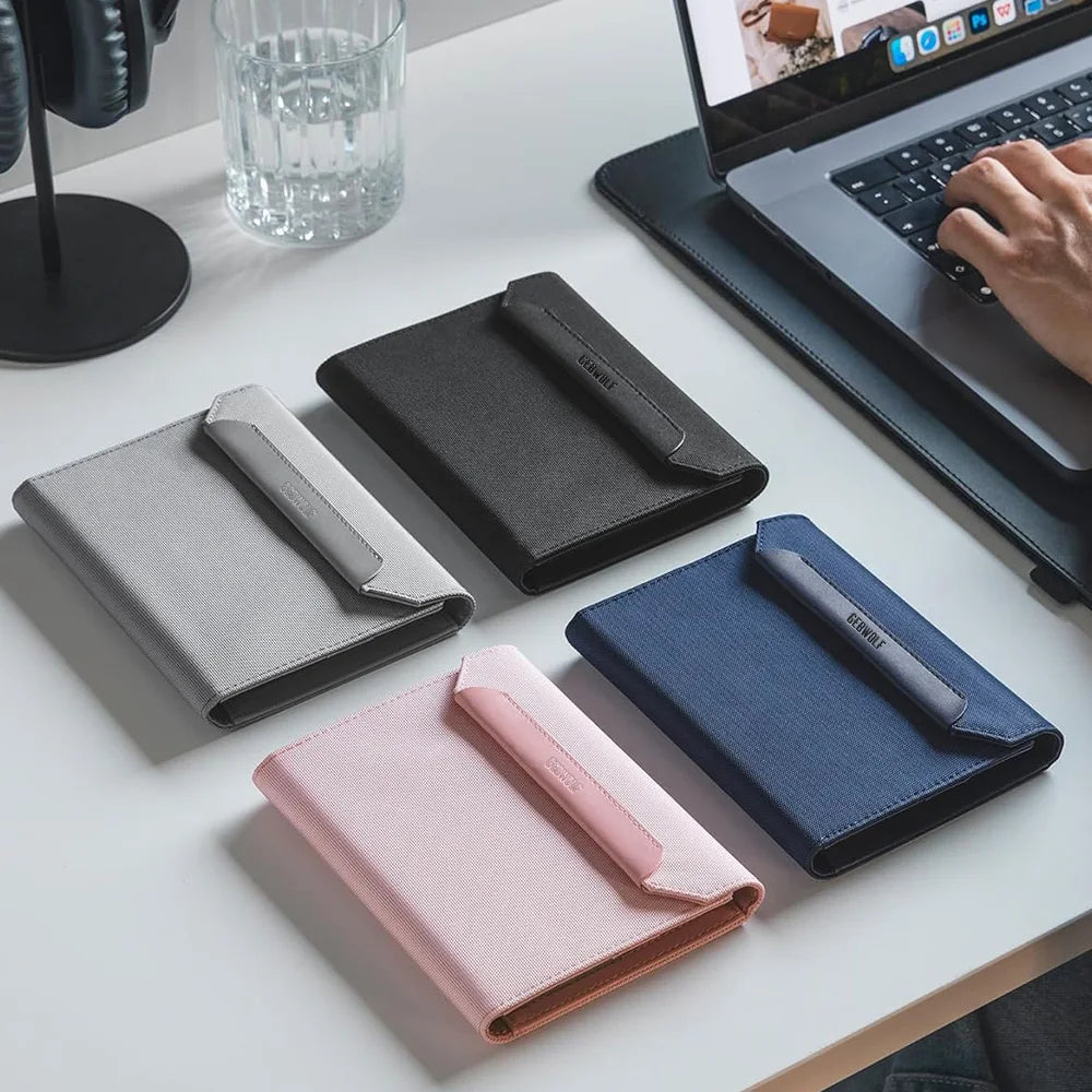 Passport Holder with Magnetic Closure and SIM Slot