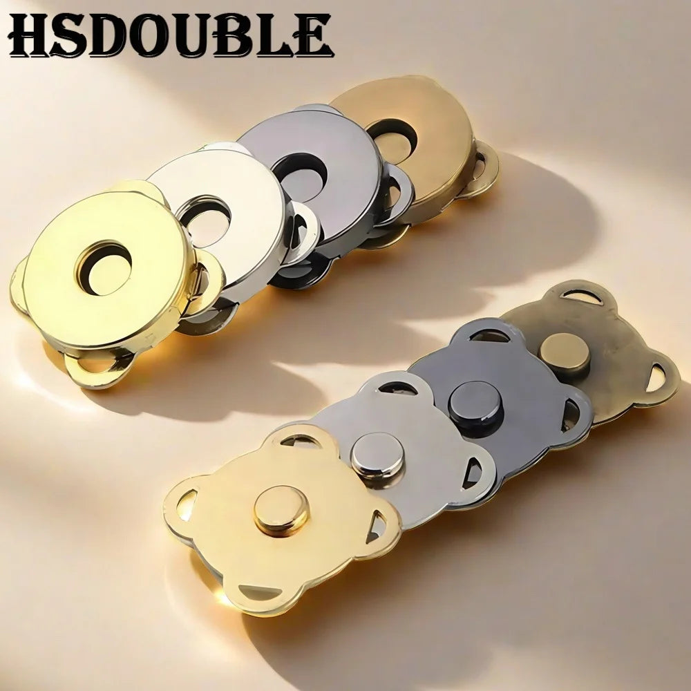 10 kusov kovových magnetických sponiek Nažaby Spony Gombíky pre Kabelku Kabelku Peňaženku Odevy Tašku DIY Remeslá Šitie Doplnky
