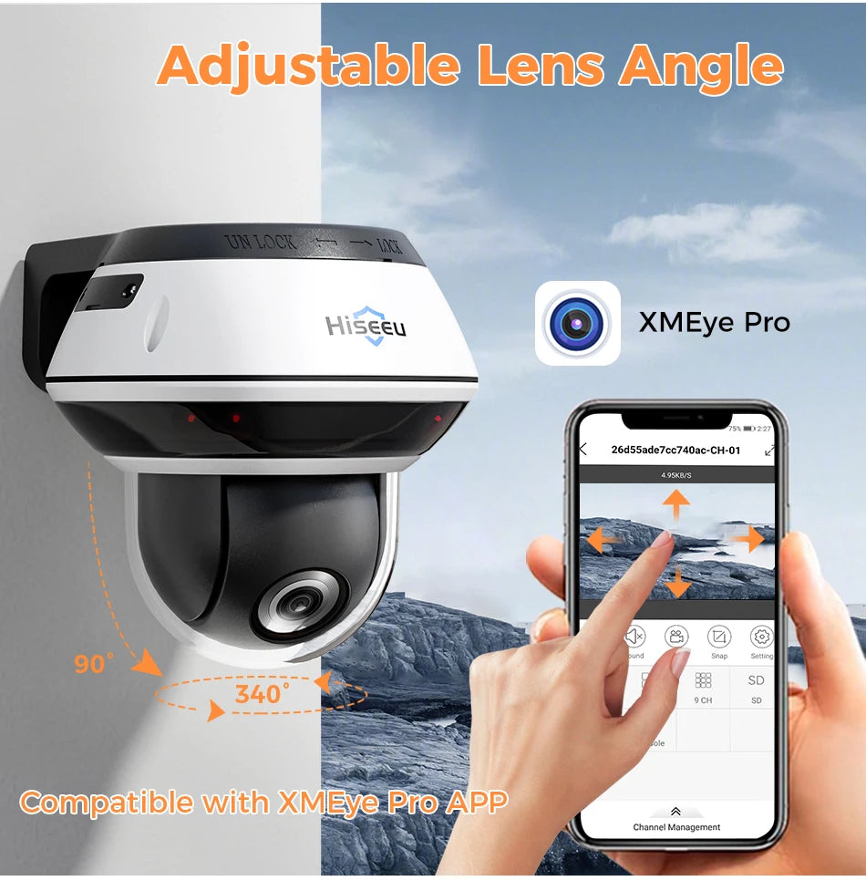 6MP Vandal-Proof PoE IP Dome Security Camera with Zoom