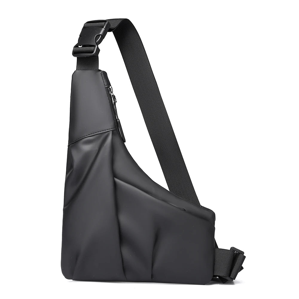 Driehoekige crossbody-tas met verstelbare riem