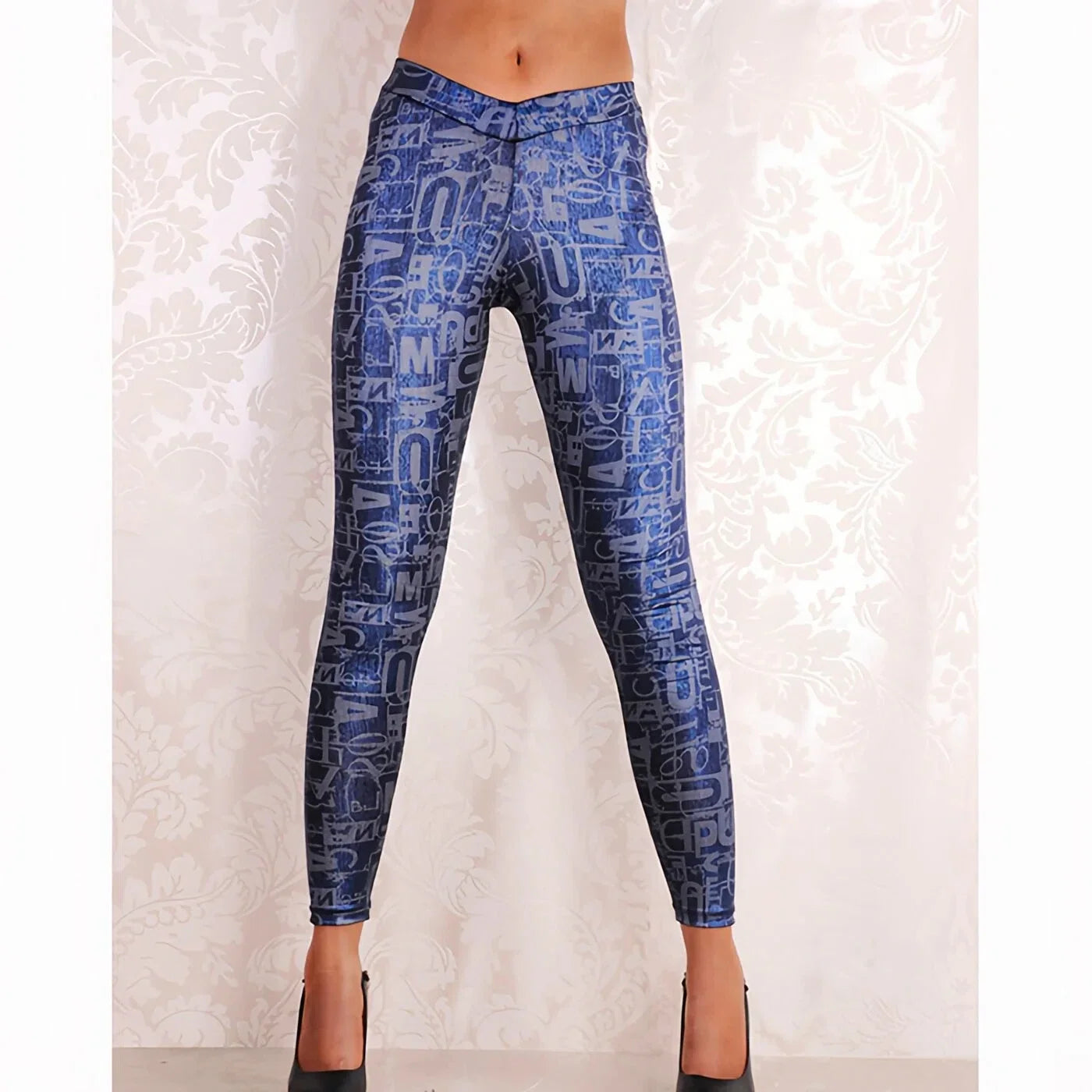 Women's Mid Waisted Casual Leggings for Work, Lounge, Every Day