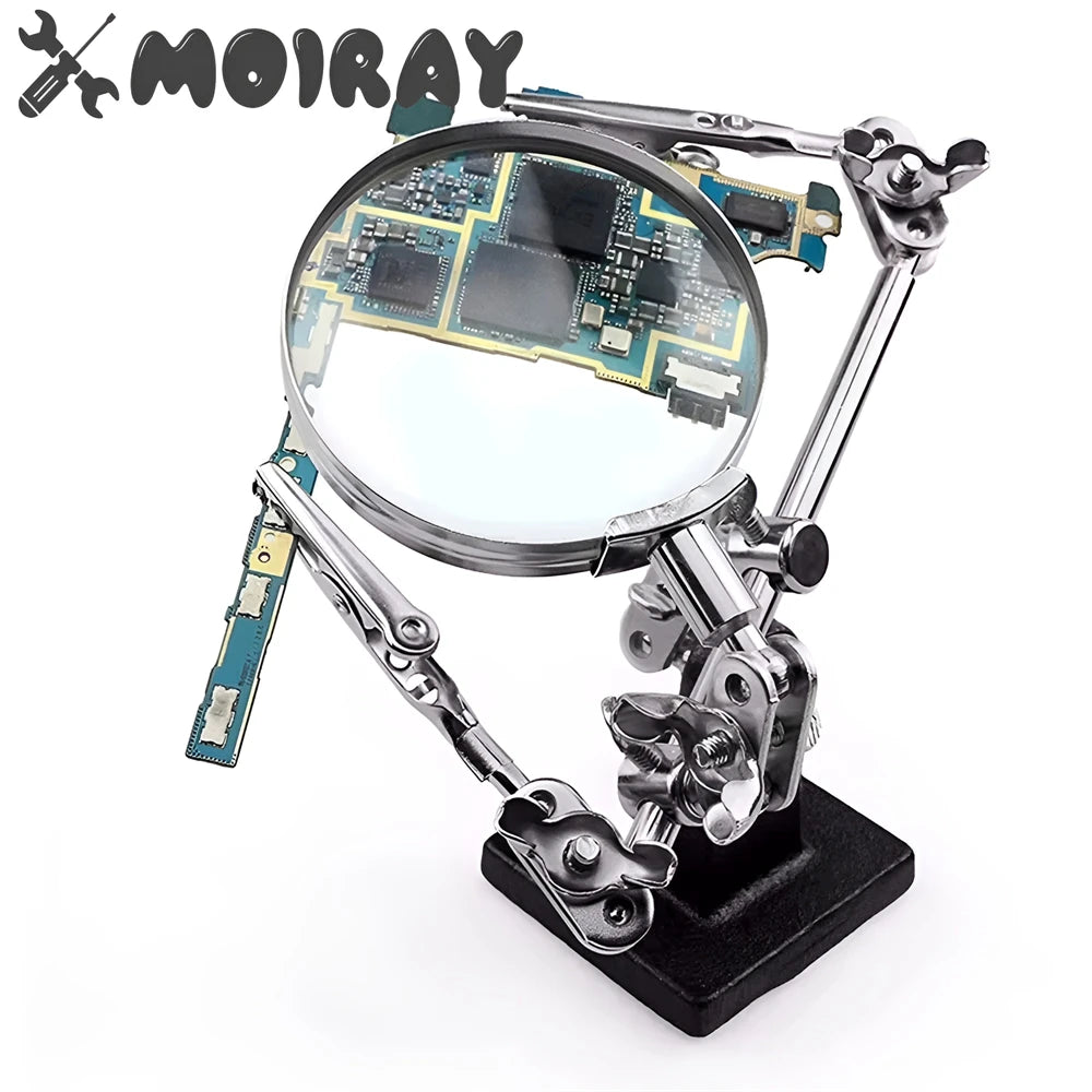 5x Helping Hands Magnifier with Dual Clips