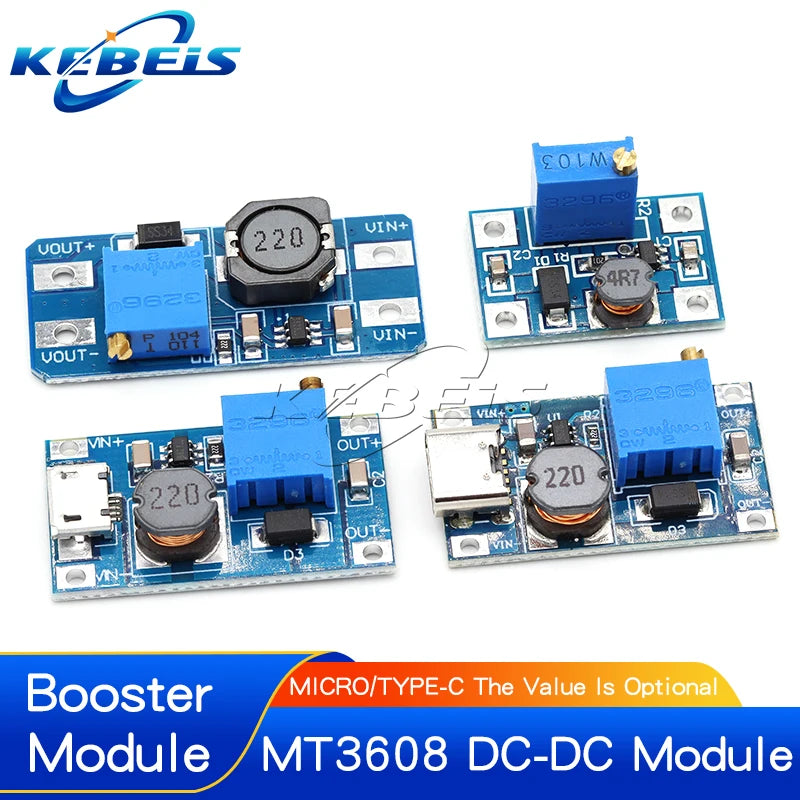 Module convertisseur élévateur CC-CC réglable MT3608