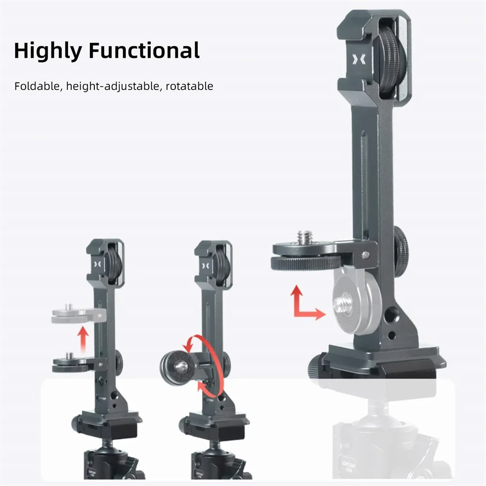 Dual-Phone Teleprompter and Camera Support