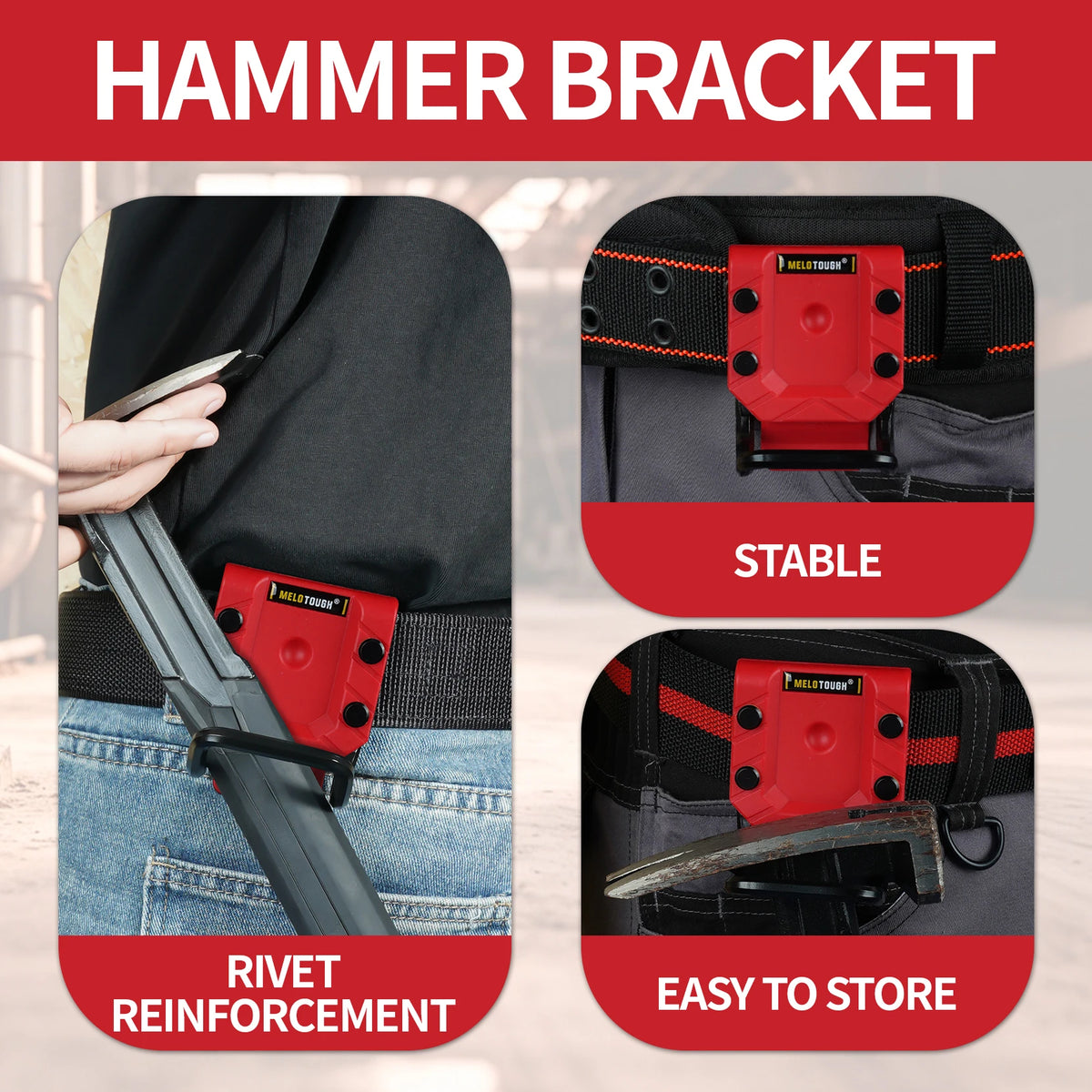 Hammerhalter für Gürtel, Hammerschlaufe, Holster, Gürtelhalter