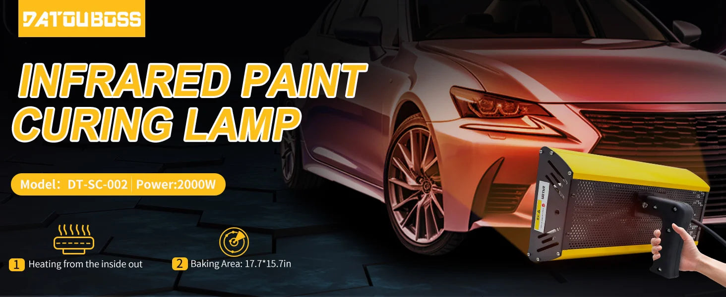 Portable Infrared Paint Curing Lamp 1000W/2000W for Car Repair