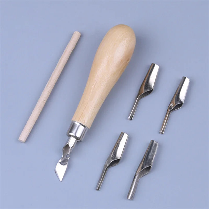 Wood-Handle Linocut & Stamp Carving Tool