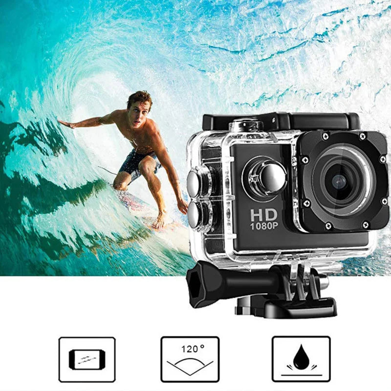 Underwater Waterproof Sports Action Camera for Helmet