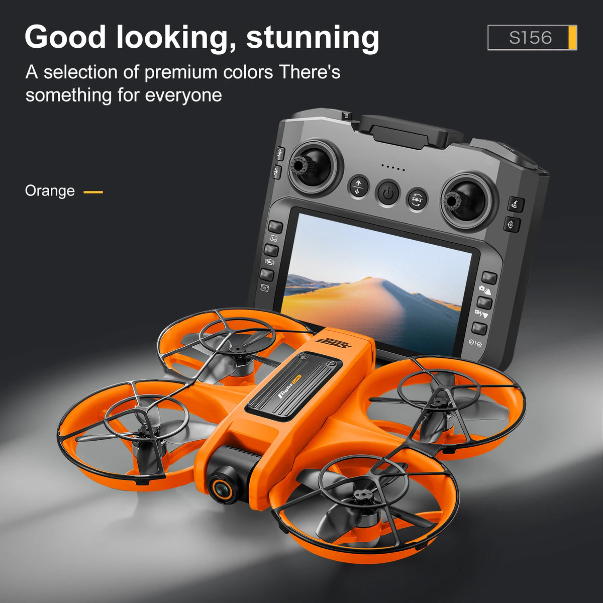 2026 New S156 Quadcopter Aircraft Drone 8K Professional Camera Drone 5G WIFI FPV 4.5 Inch Large Screen Remote Control RC Dron