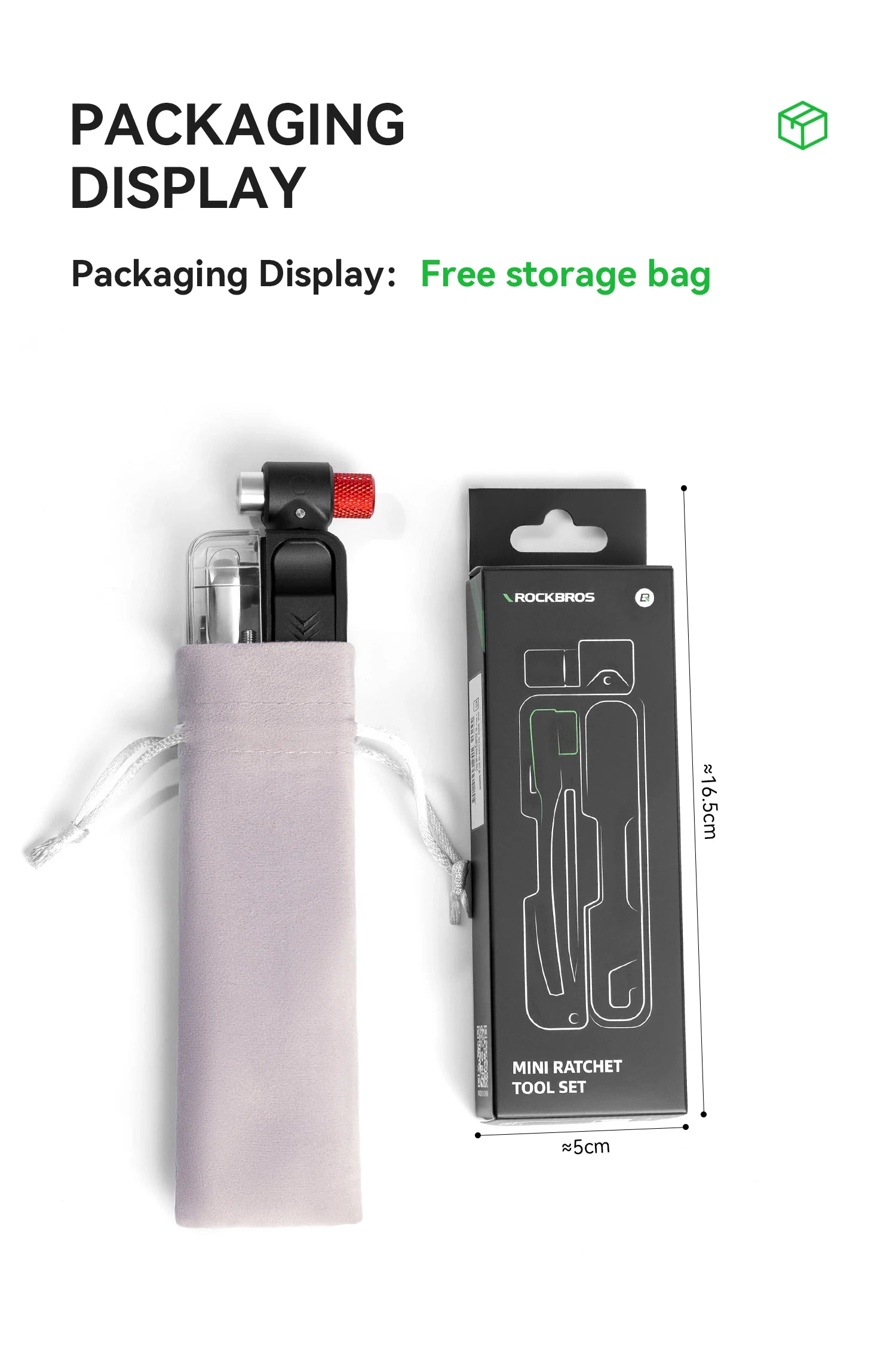 Trousse d’outils de réparation vélo avec clé à cliquet et leviers de pneu  