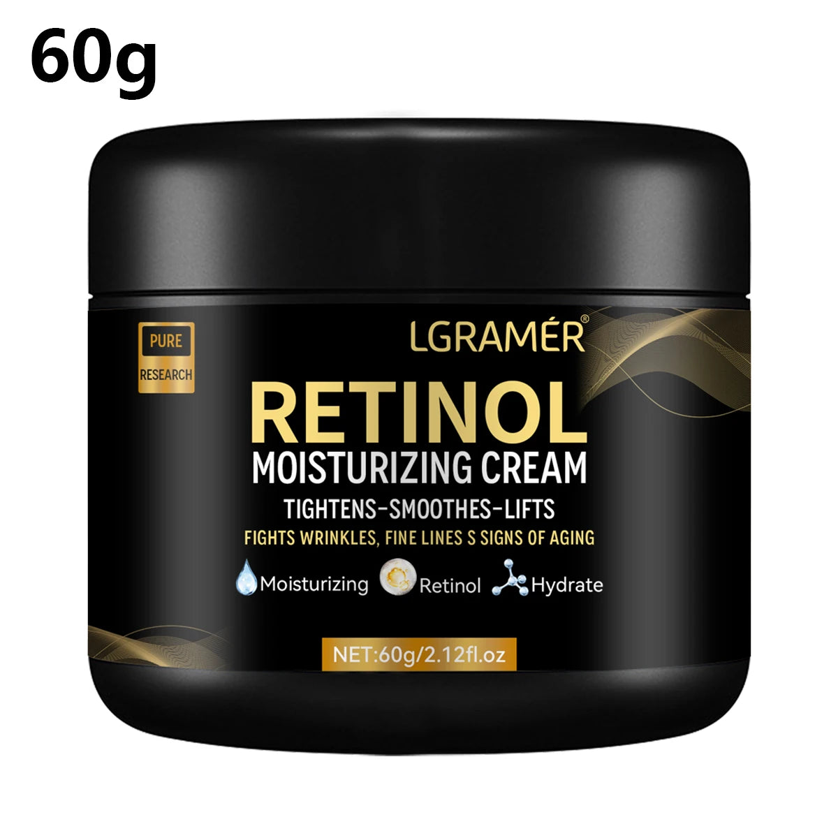 Men's Retinol Face Moisturizer Moisturizing Retinol Cream Anti-Wrinkle Aging Moisturizing Shrink Pores Whitening Smooth Retinol 