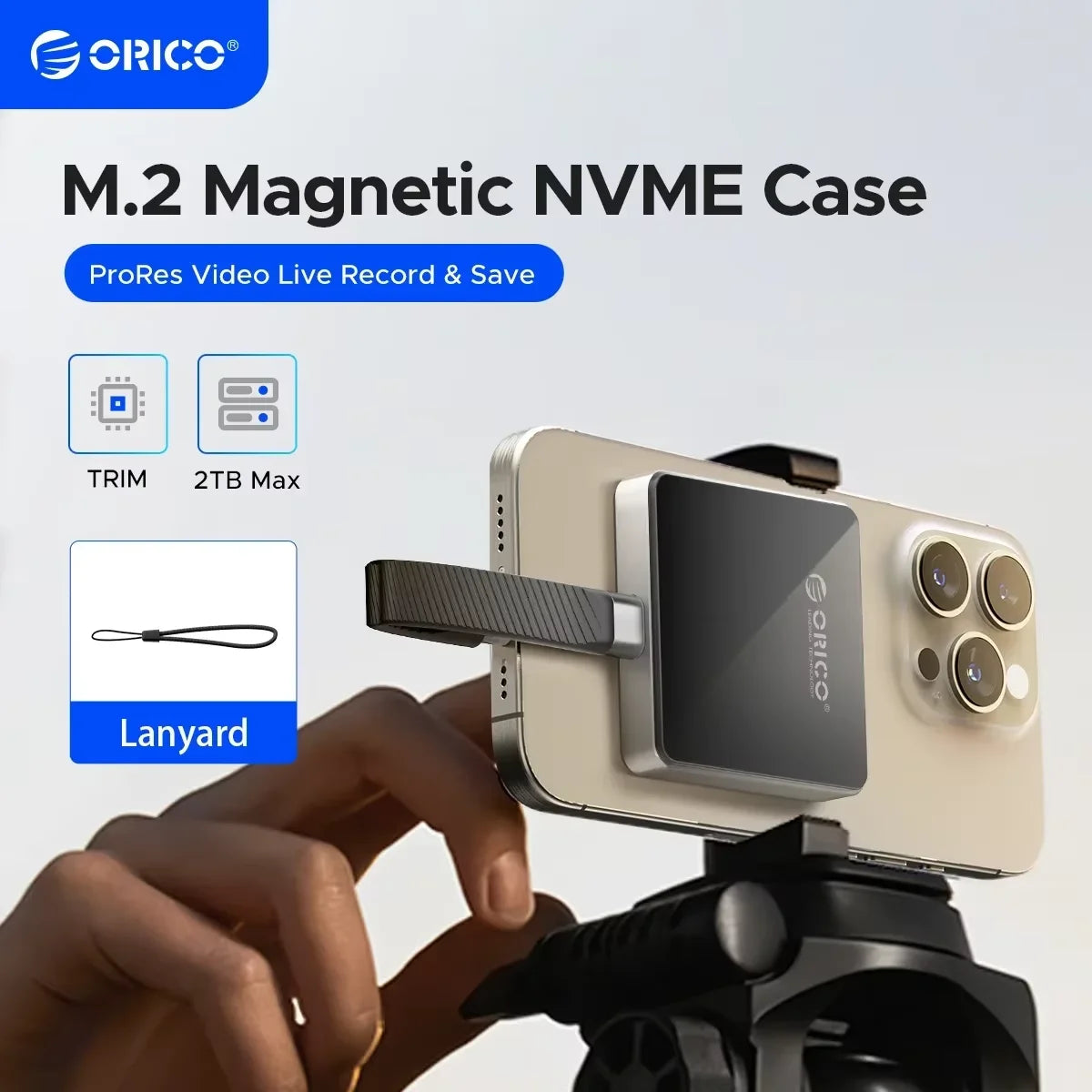 Magnetyczna obudowa M.2 NVMe SSD 10Gbps USB-C do iPhone’a i laptopa