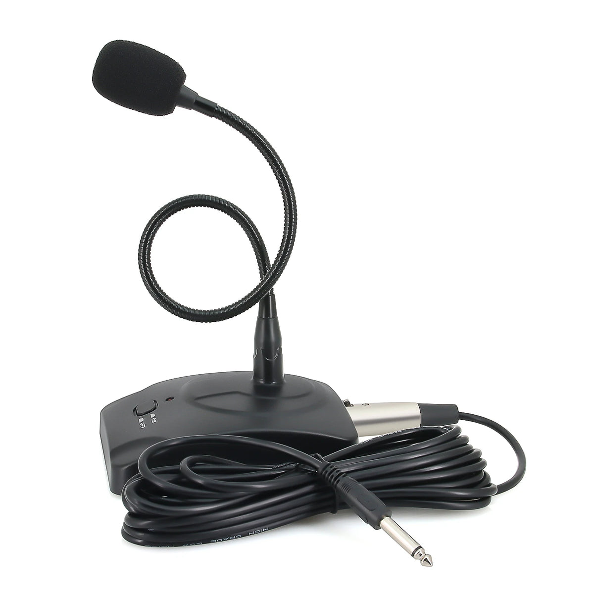 Wired Gooseneck Microphone with 6.35 mm Cable