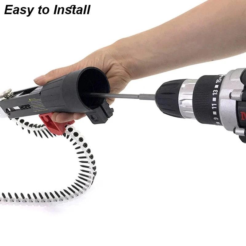 Auto-Feed Screwdriver Attachment for Compatible Drills