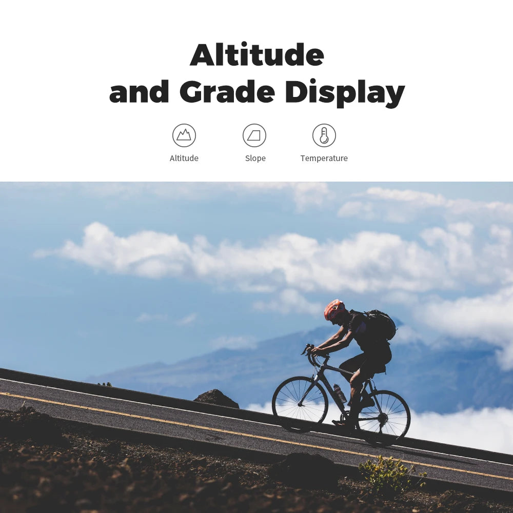 COOSPO BC107/BC26 Bike Computer GPS Wireless Bicycle Cycling Odometer Speedometer 2.4"FSTN Bluetooth5.0 ANT+ Waterproof GPS BDS 