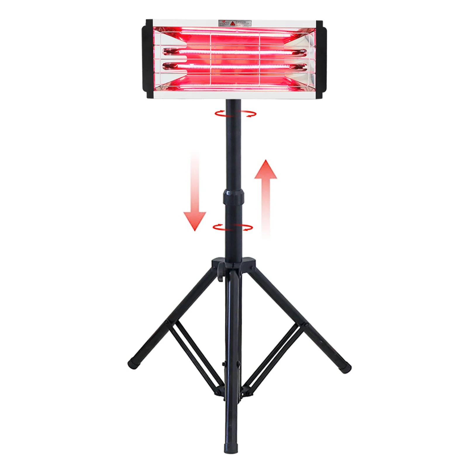 Lampada a raggi infrarossi da 2000W per asciugatura vernice con supporto regolabile