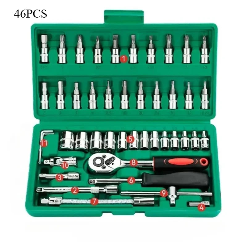 Quarter-Inch Socket and Ratchet Kit