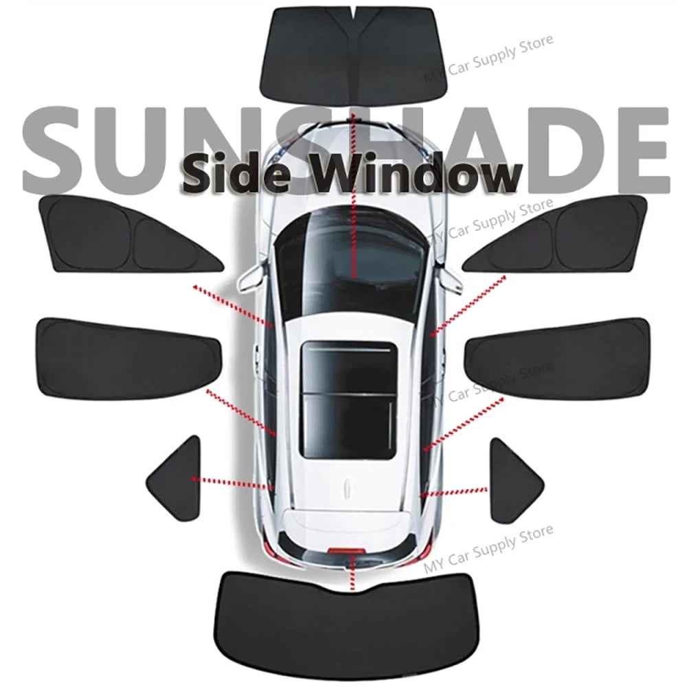 Vehicle Window Sunshades for Model 3 and Model Y – Options